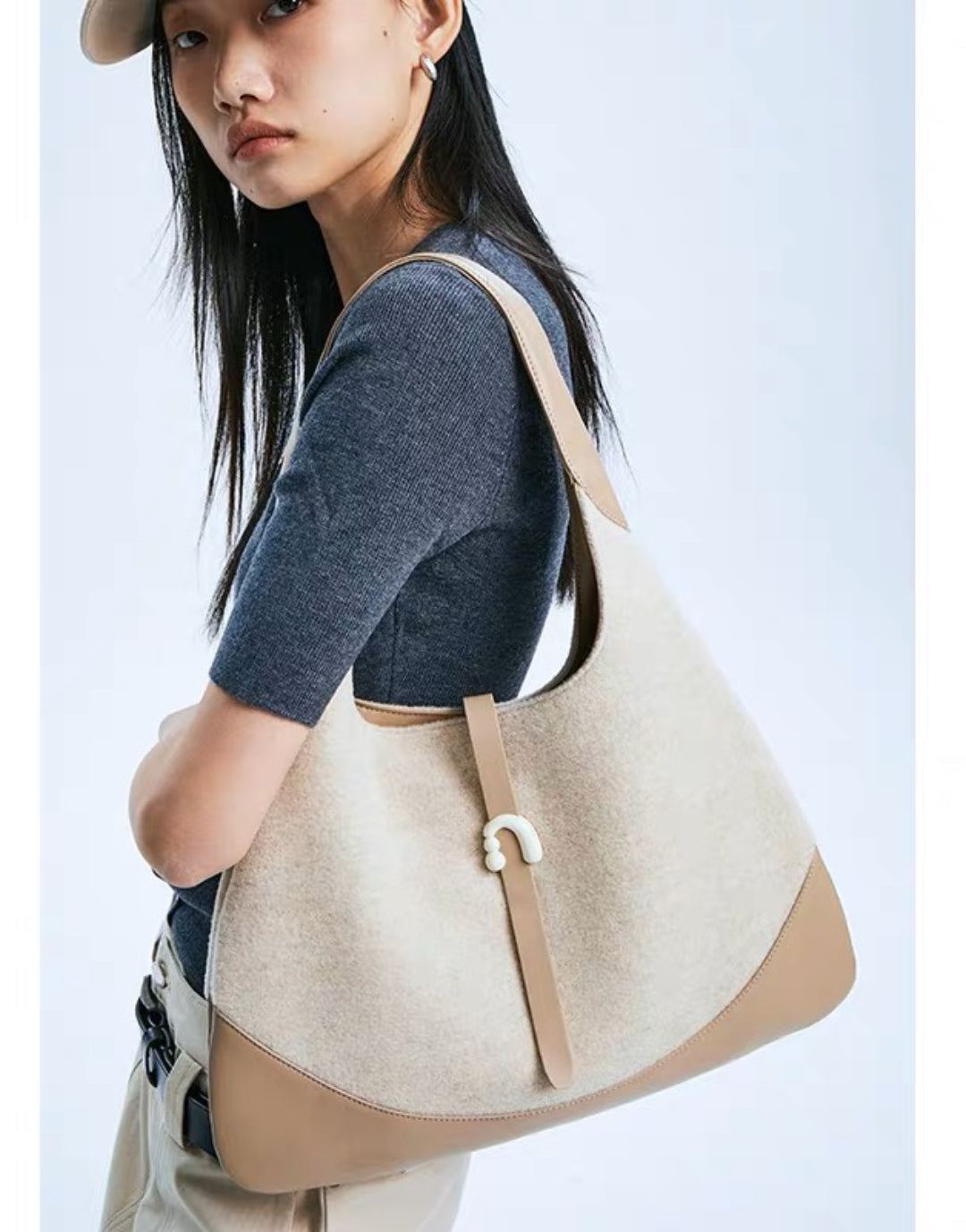 Large-capacity OL Shoulder Bag Mini Tote Underarm Bag