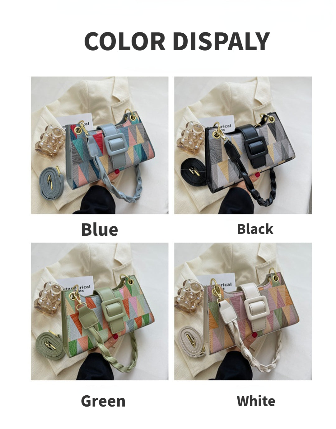 Contrasting Color Small bag Shoulder&Crossbody Bag