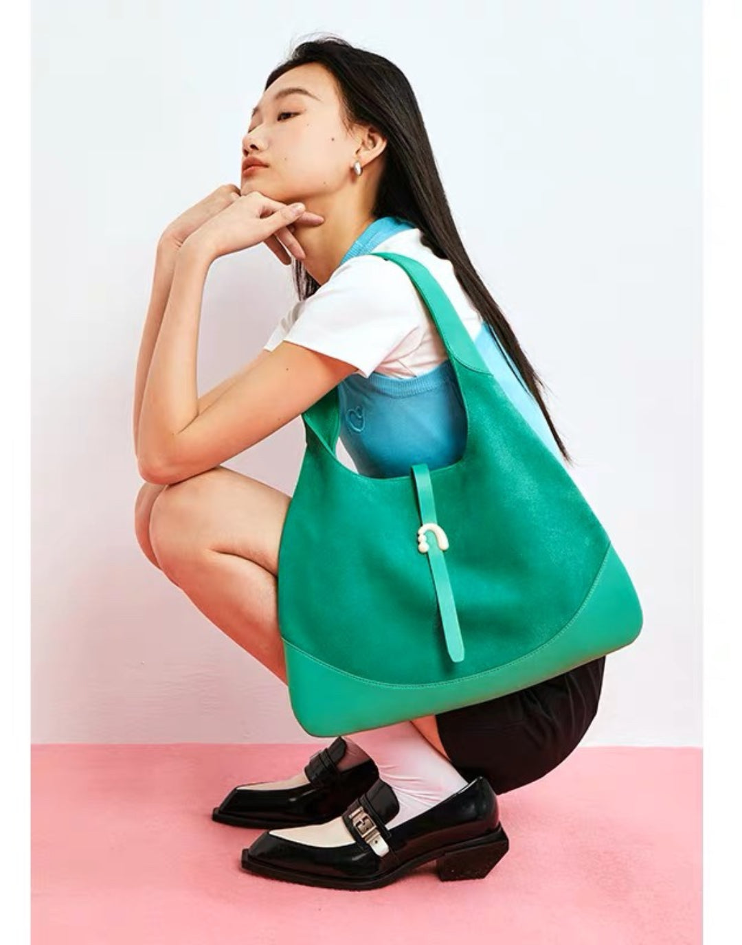 Large-capacity OL Shoulder Bag Mini Tote Underarm Bag