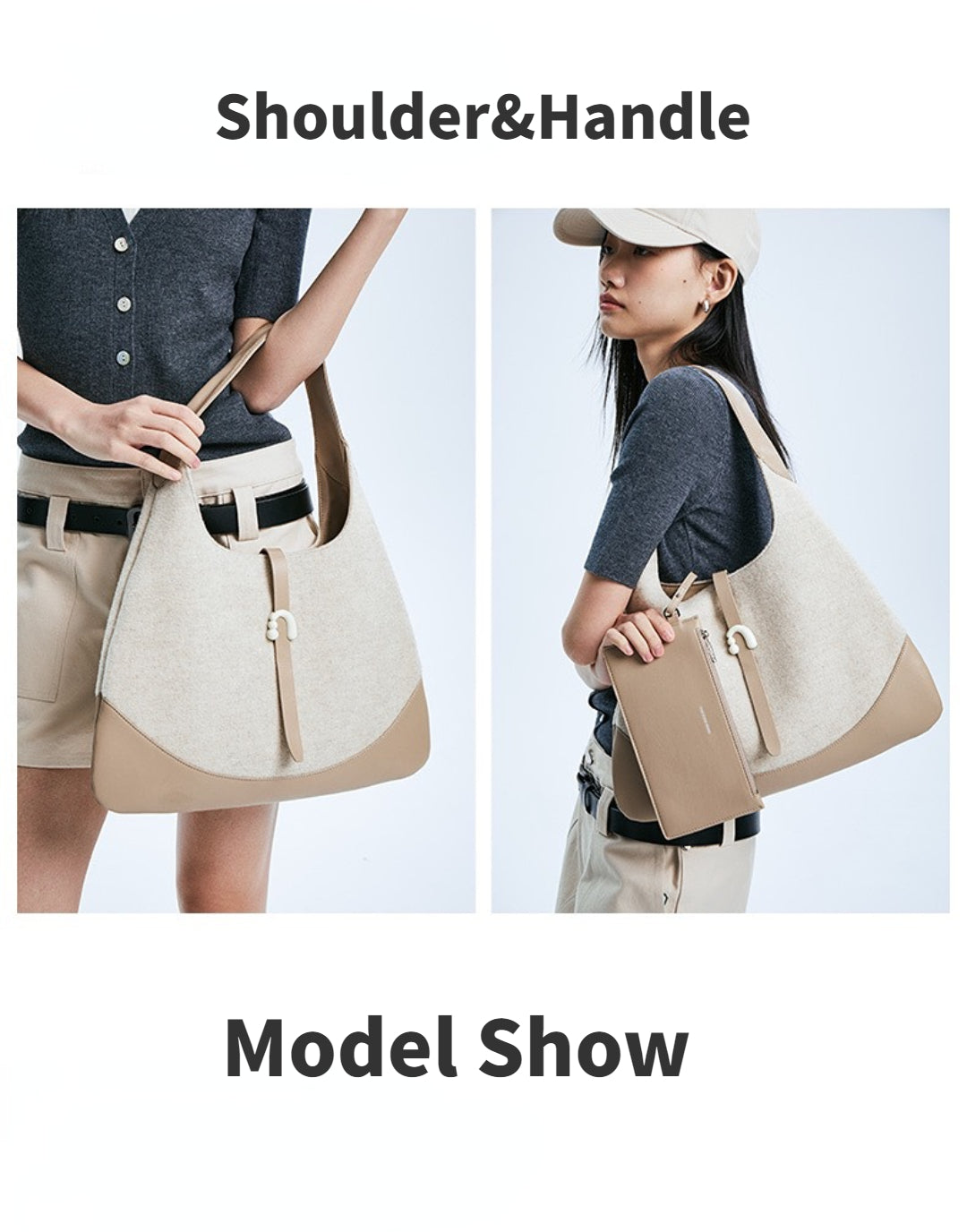 Large-capacity OL Shoulder Bag Mini Tote Underarm Bag
