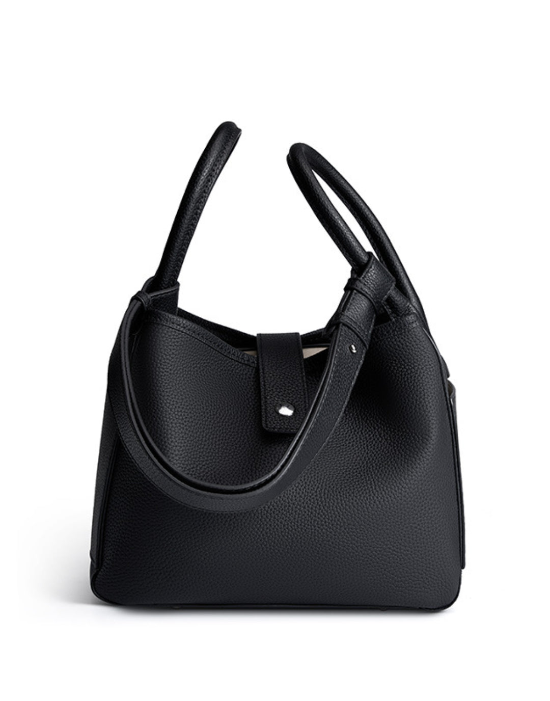 Yenesy Women Cowhide Leather Basket Bag