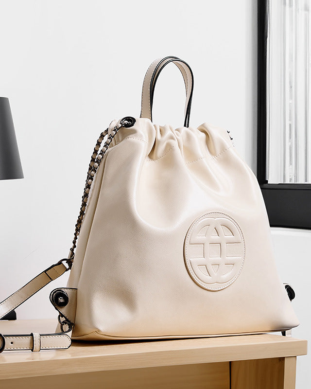 Yenesy Women Cow Leather Backpack Bag
