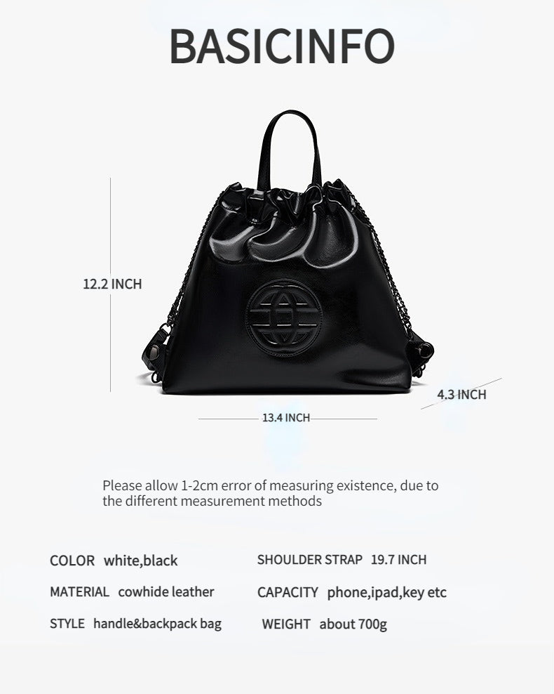 Yenesy Women Cow Leather Backpack Bag