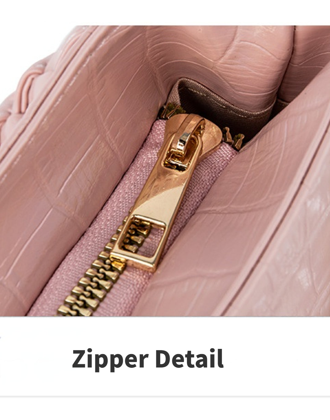 Laser Pink Crossbody Baguette Bag