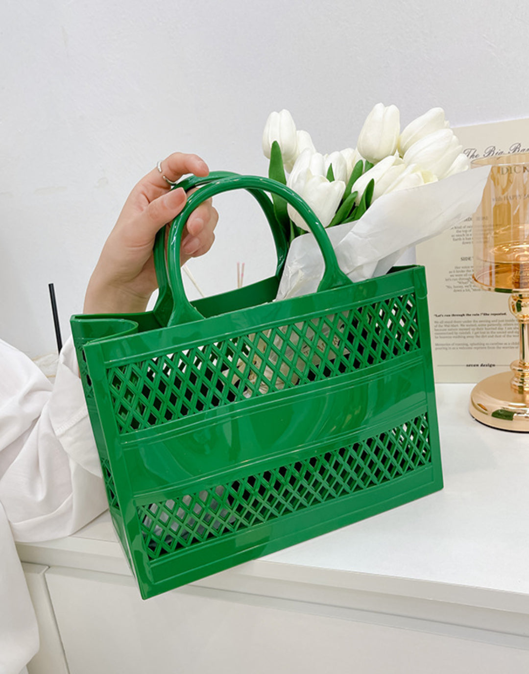 Large Waterproof Washable Tip Proof Durable Open Tote Bag