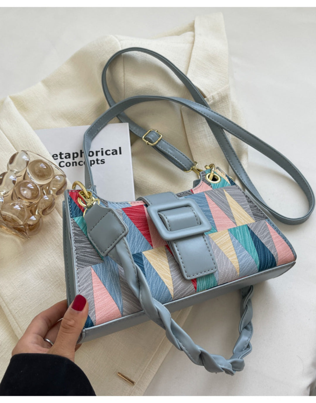 Contrasting Color Small bag Shoulder&Crossbody Bag