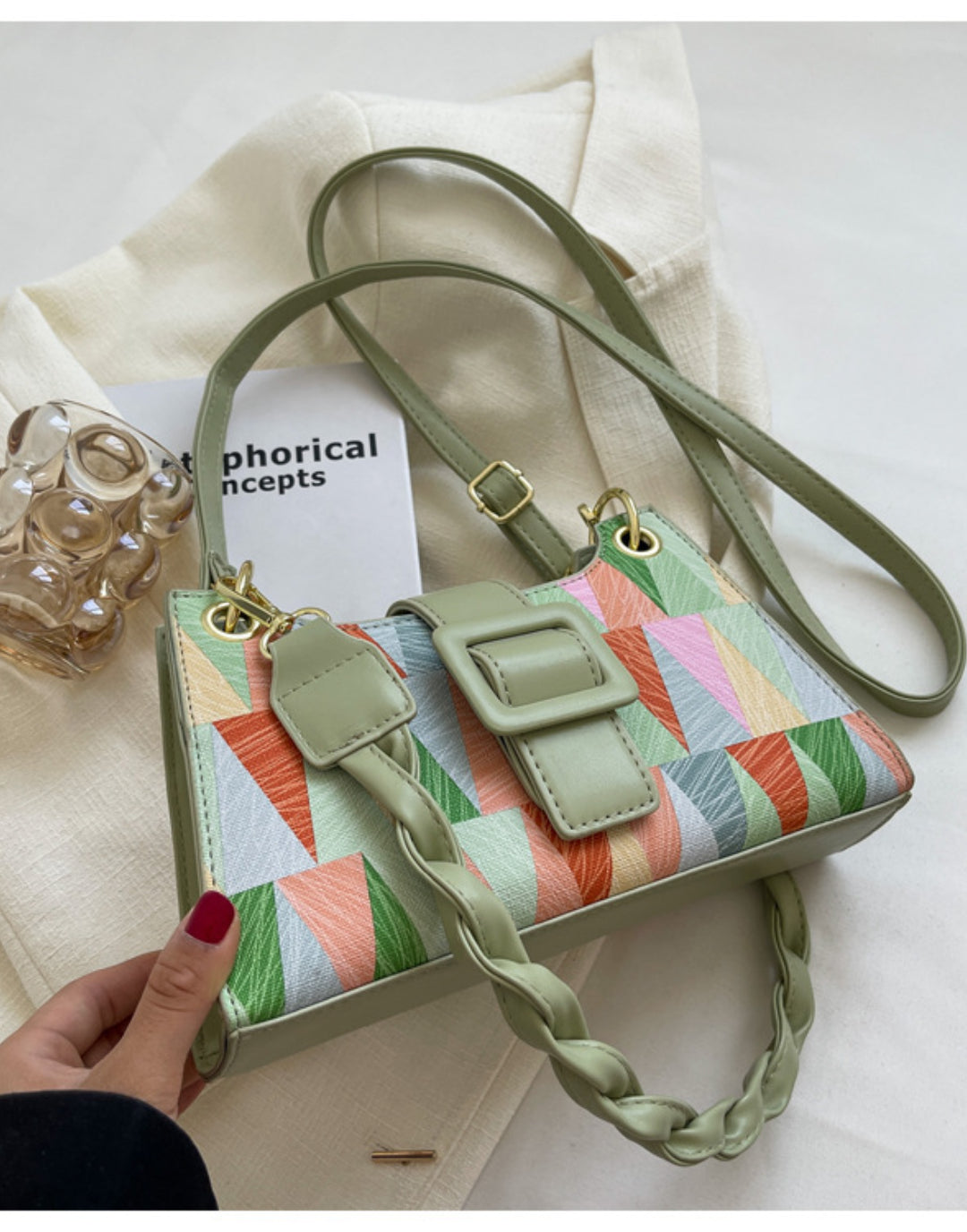 Contrasting Color Small bag Shoulder&Crossbody Bag