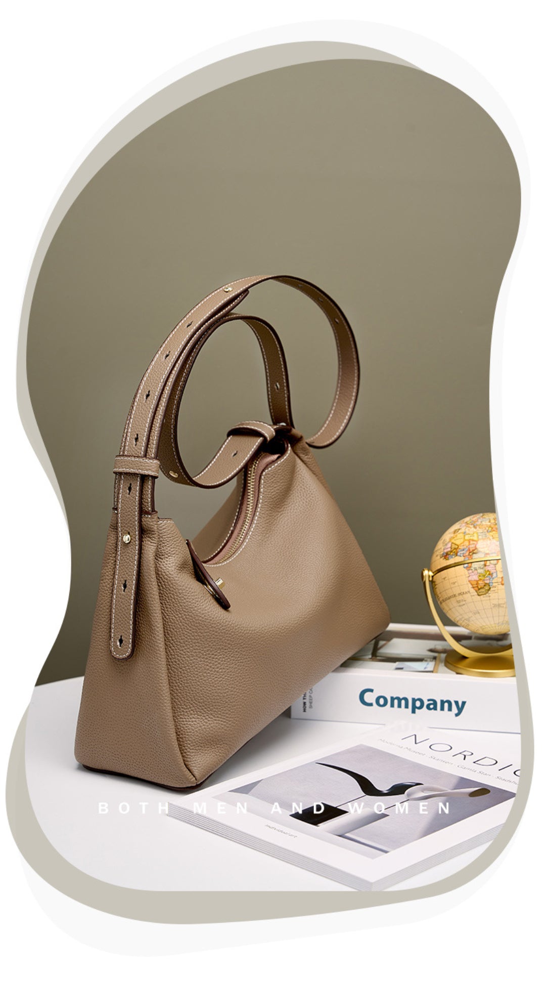 Yenesy Women Cowhide Leather Crossbody & Shoulder Bag