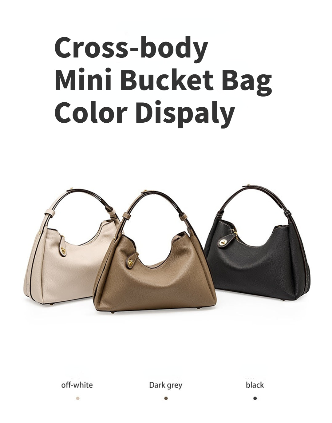Yenesy Women Cowhide Leather Crossbody & Shoulder Bag
