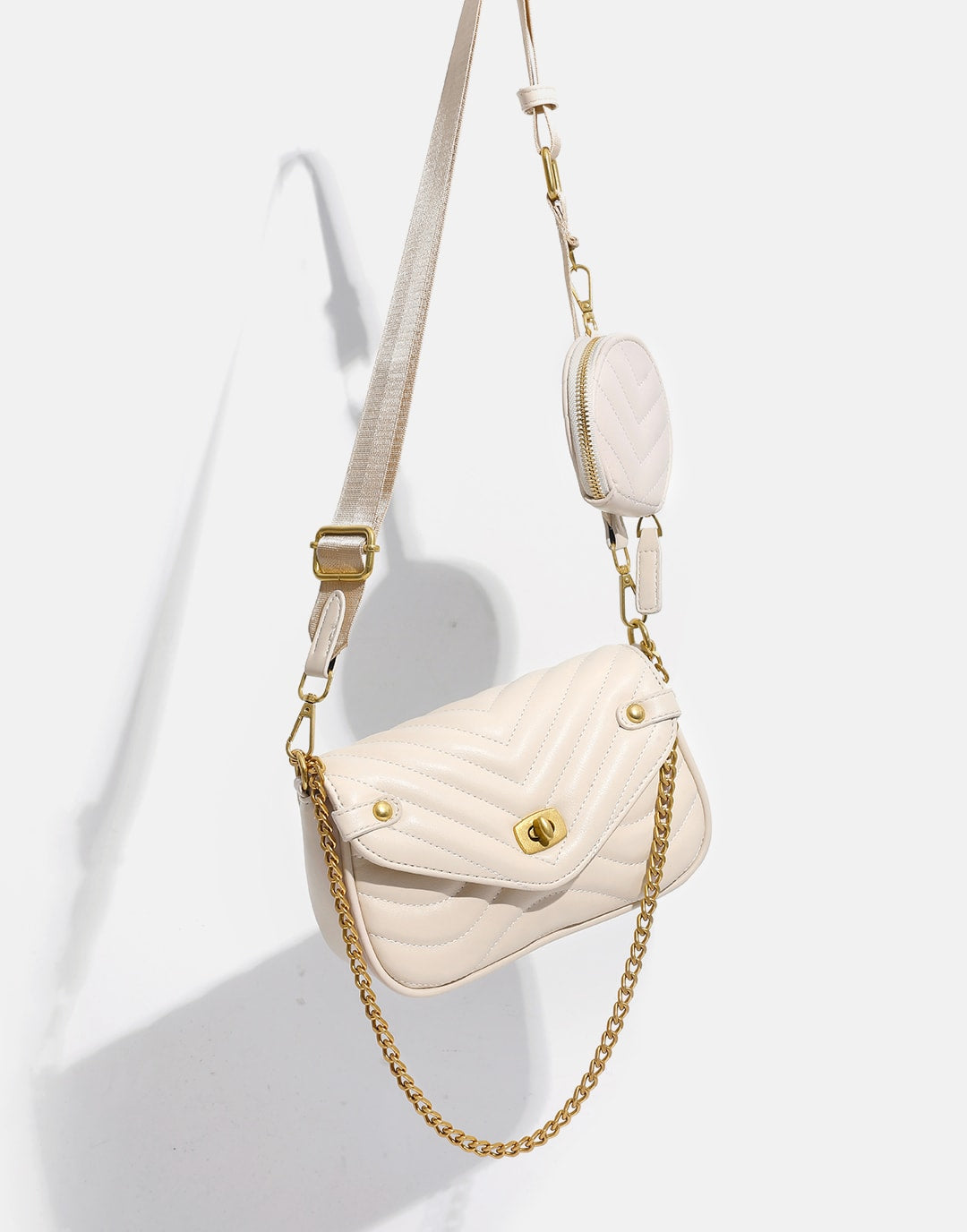Yenesy Classical Daily Cross-body&Underarm Bag Set With Coin Bag