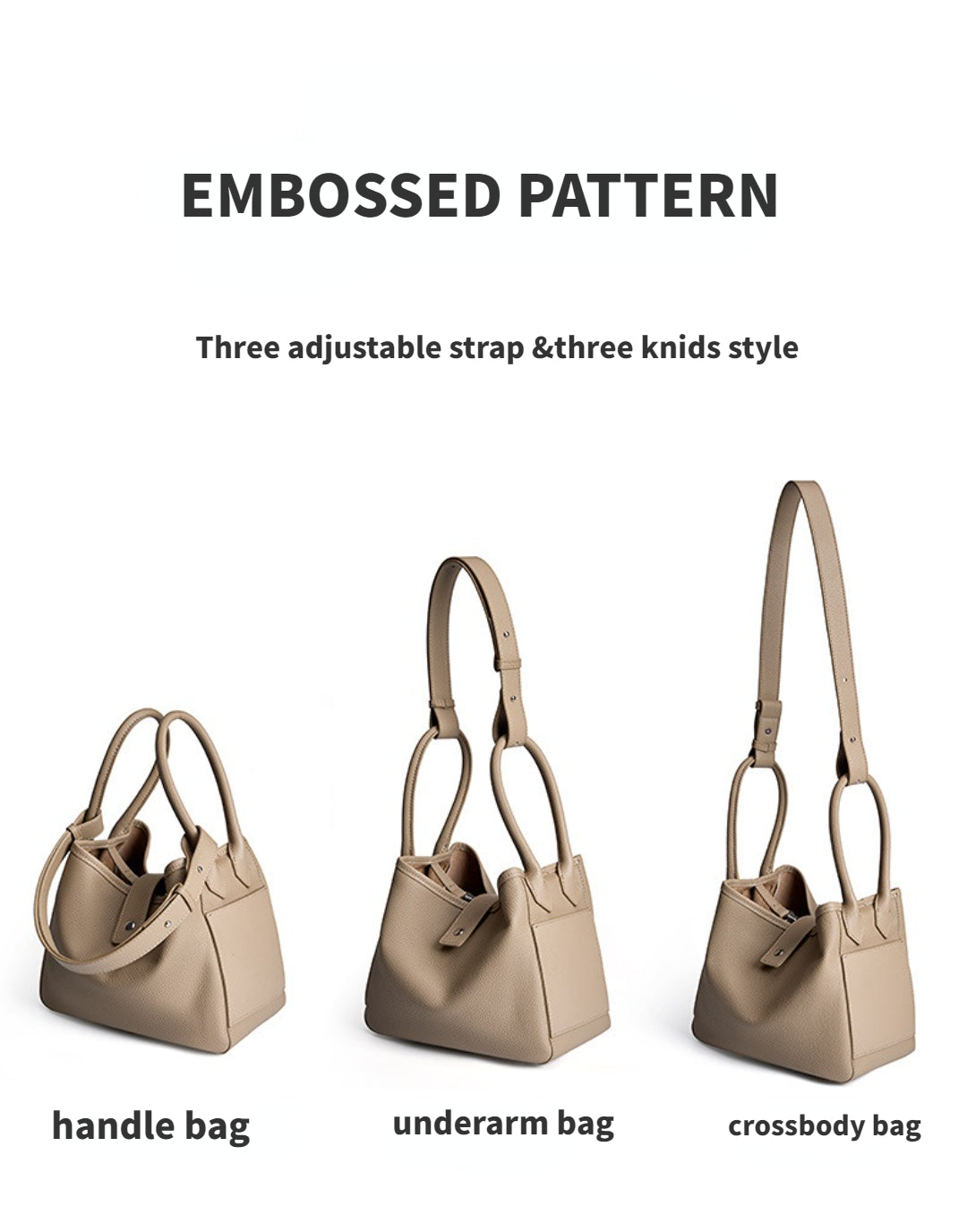 Yenesy Women Cowhide Leather Basket Bag