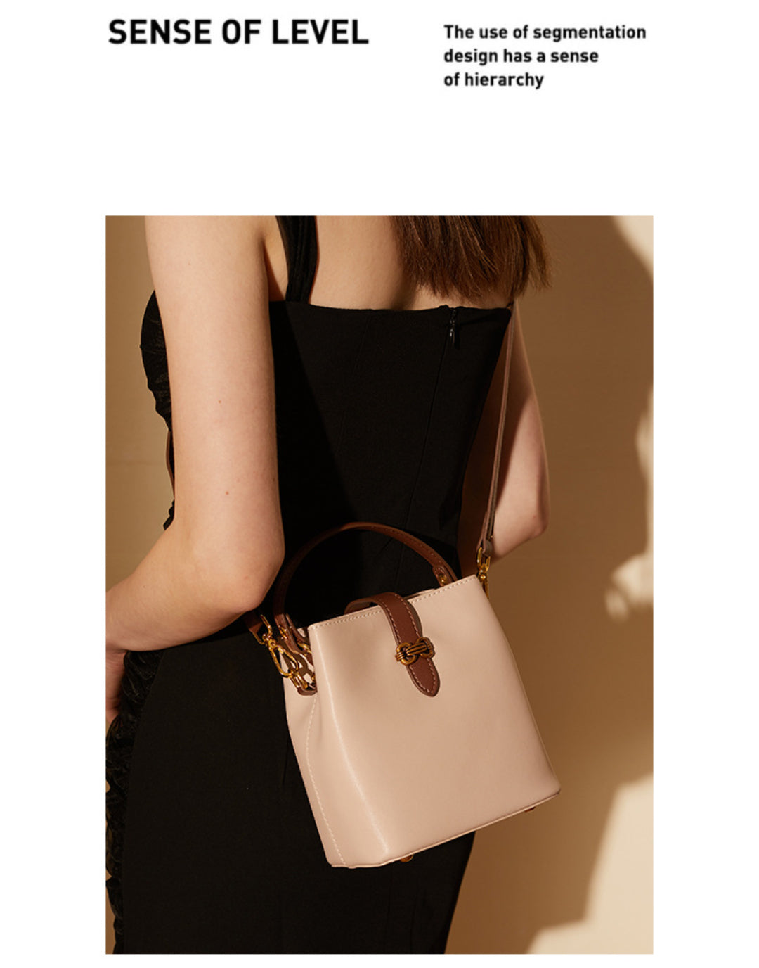Yenesy Women Leather Crossbody Bucket Bag
