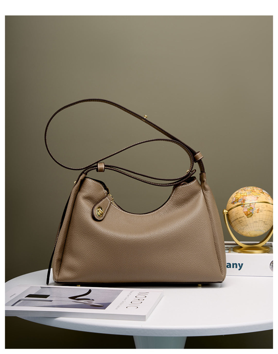 Yenesy Women Cowhide Leather Crossbody & Shoulder Bag