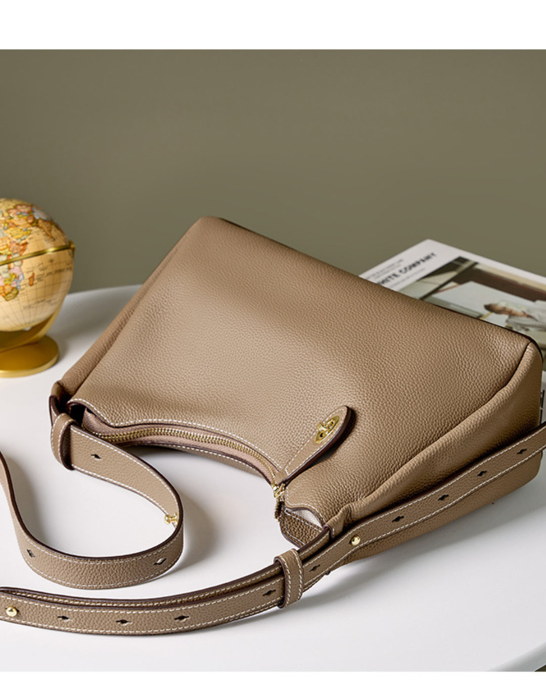 Yenesy Women Cowhide Leather Crossbody & Shoulder Bag