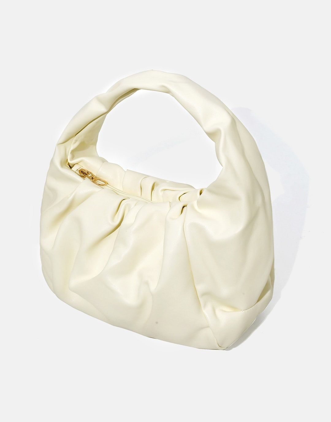 Soft Pleated Cloud Clutch Bag Solid Color Trend