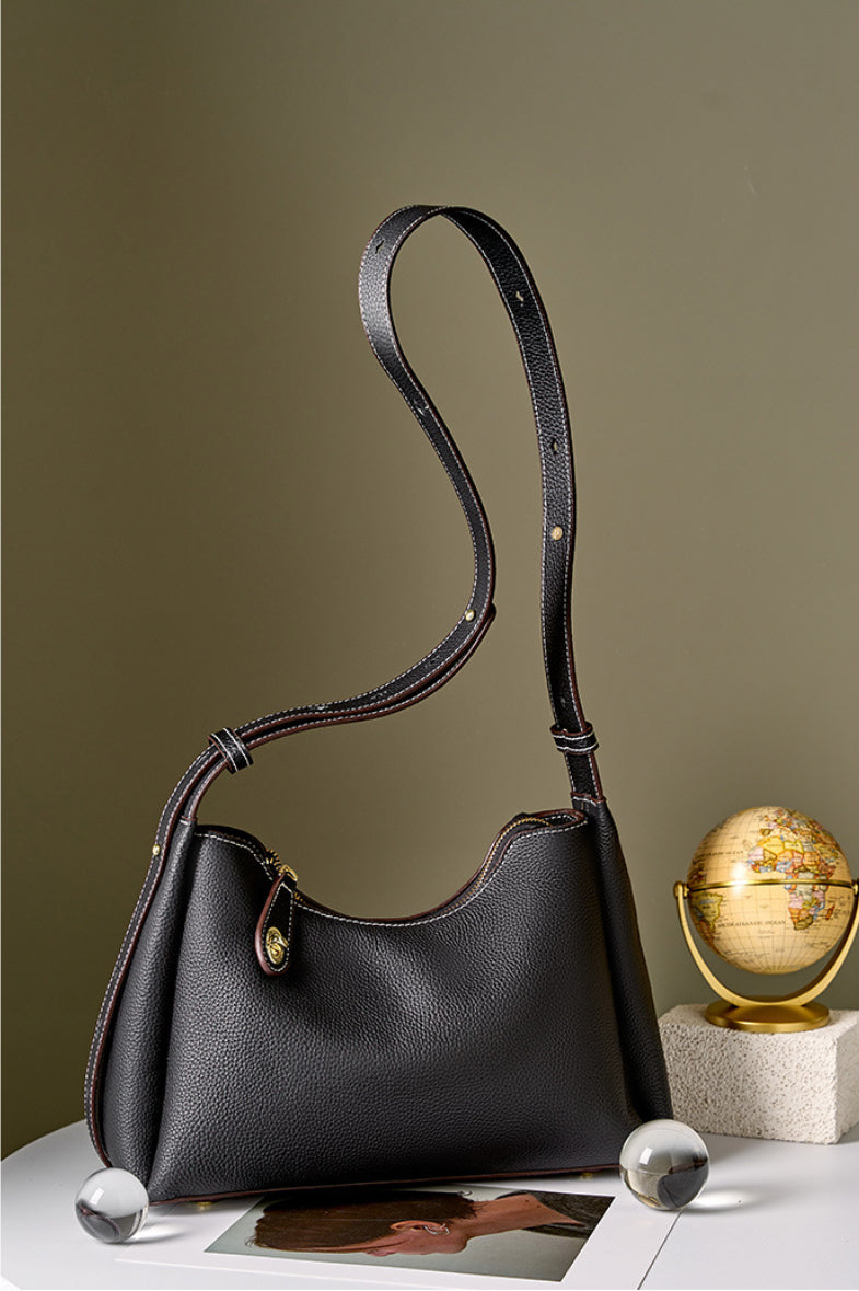 Yenesy Women Cowhide Leather Crossbody & Shoulder Bag