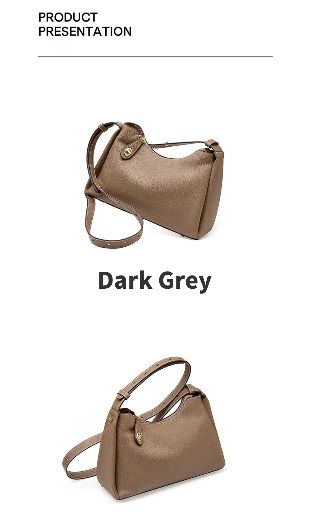 Yenesy Women Cowhide Leather Crossbody & Shoulder Bag