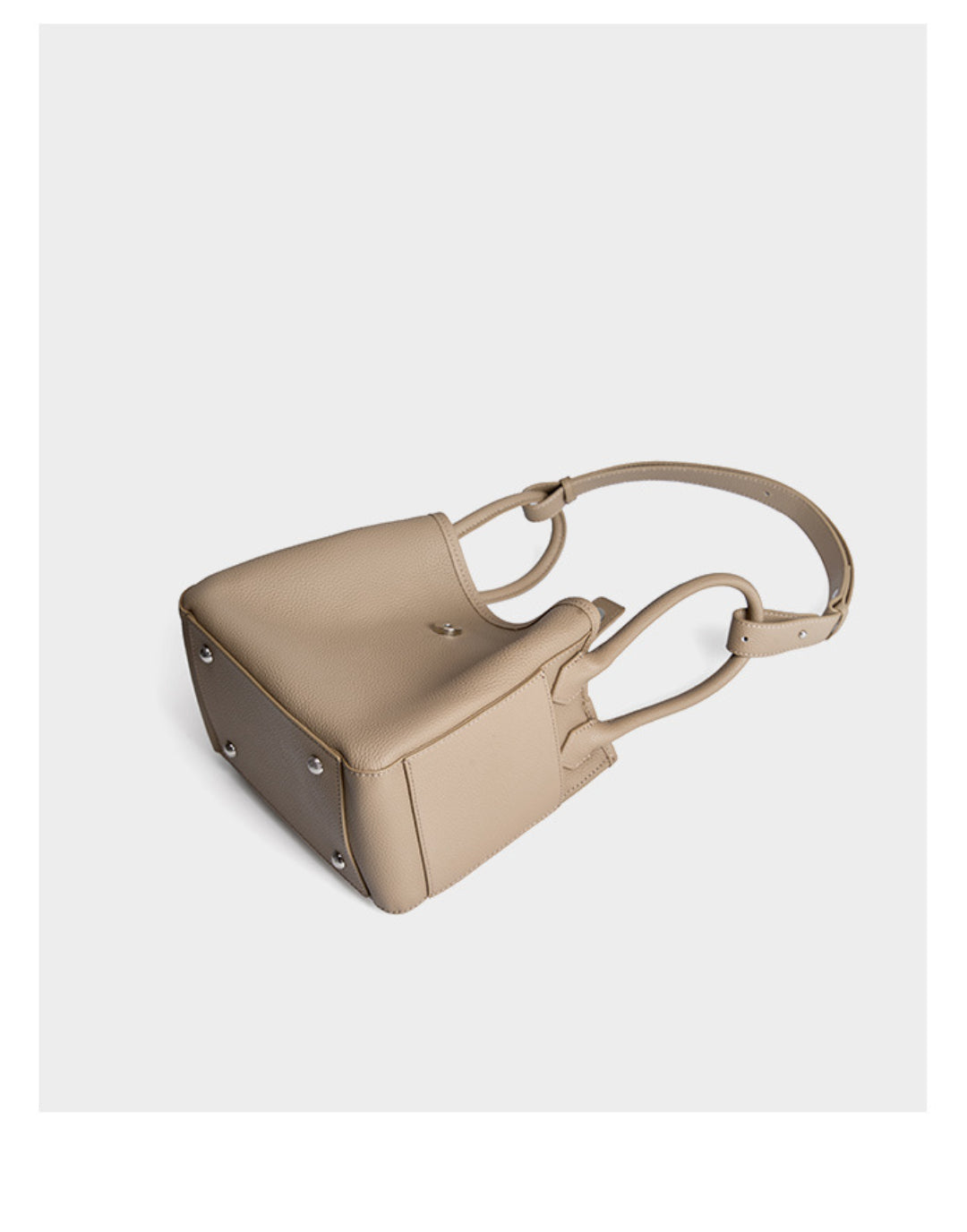 Yenesy Women Cowhide Leather Basket Bag