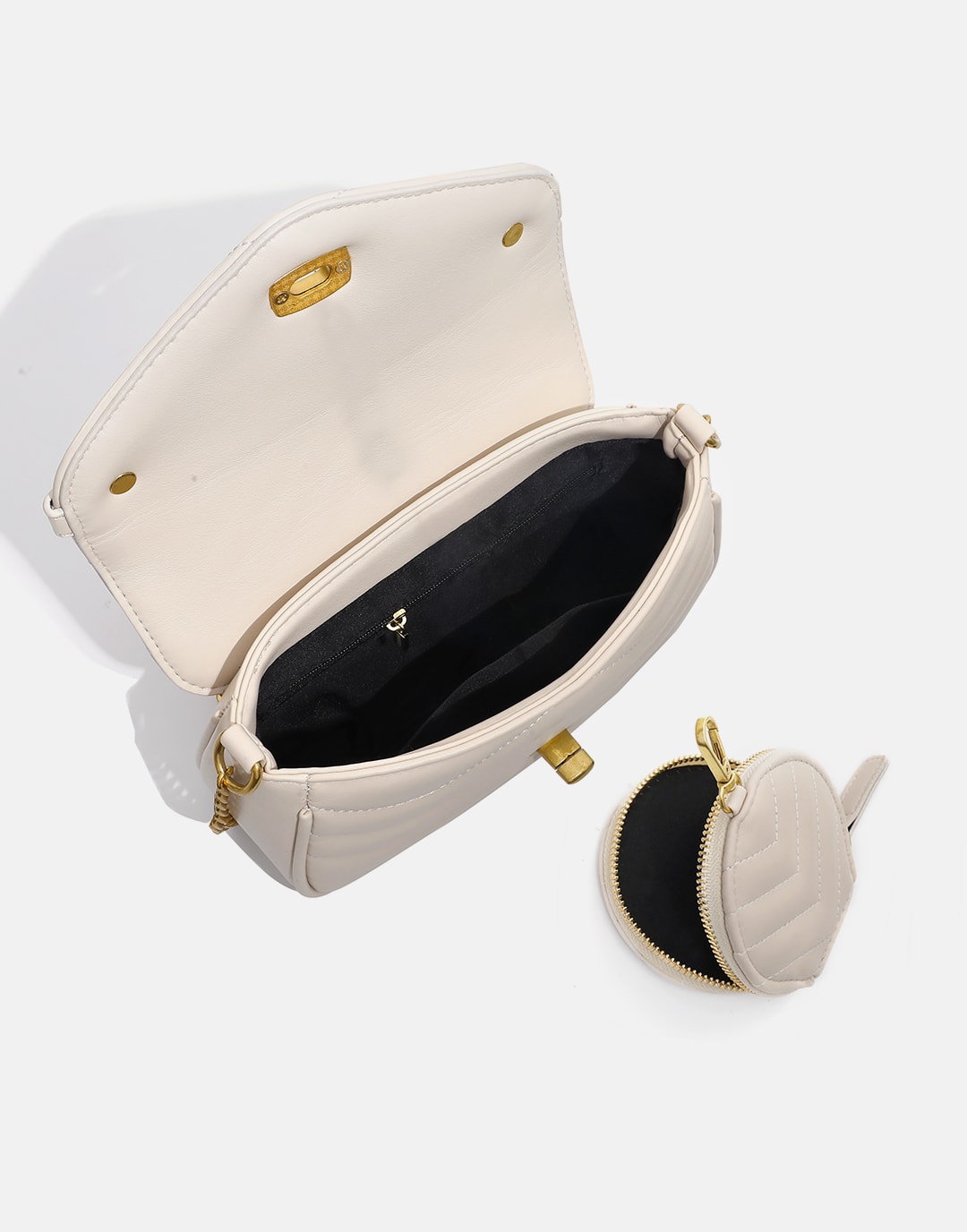 Yenesy Classical Daily Cross-body&Underarm Bag Set With Coin Bag