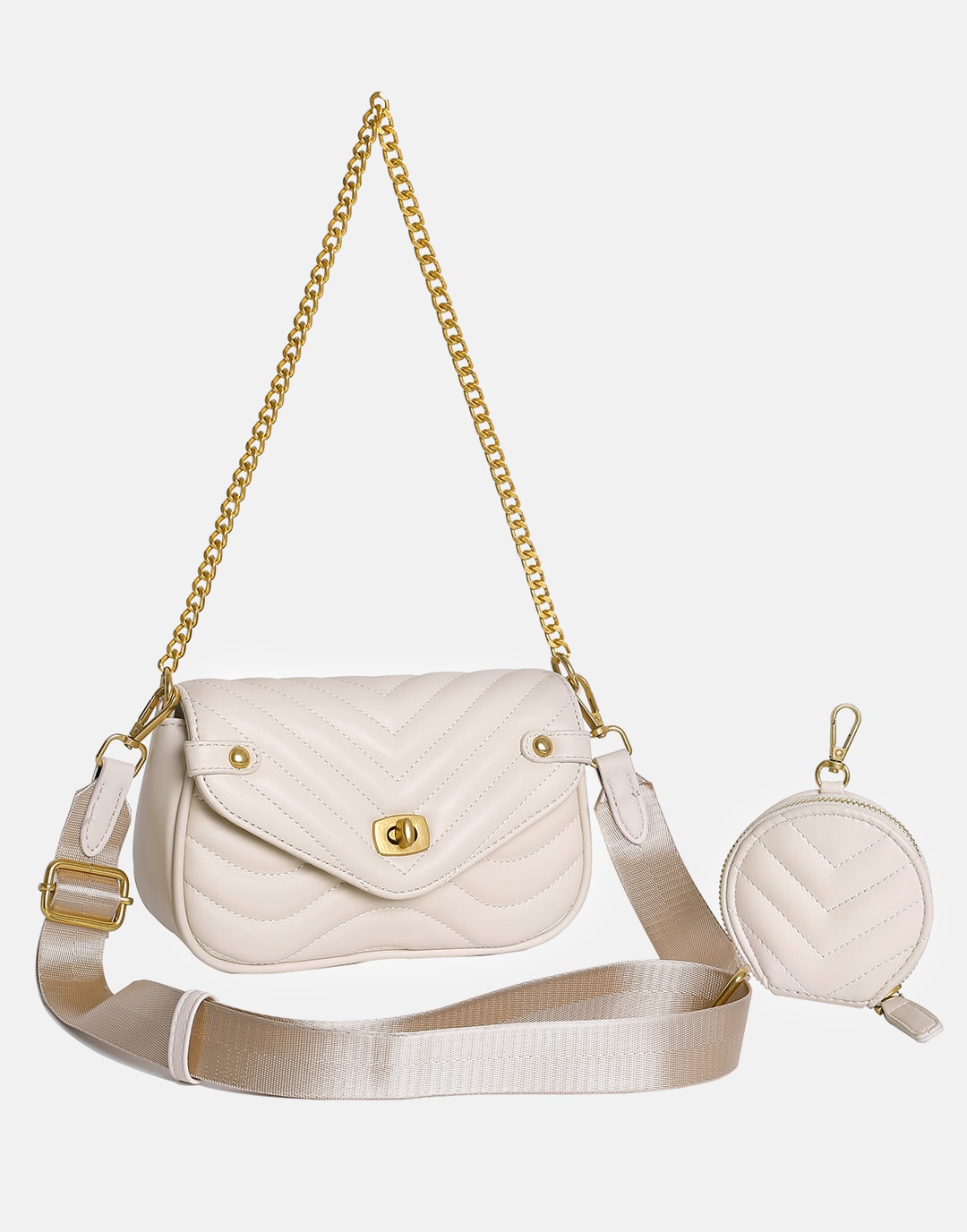 Yenesy Classical Daily Cross-body&Underarm Bag Set With Coin Bag