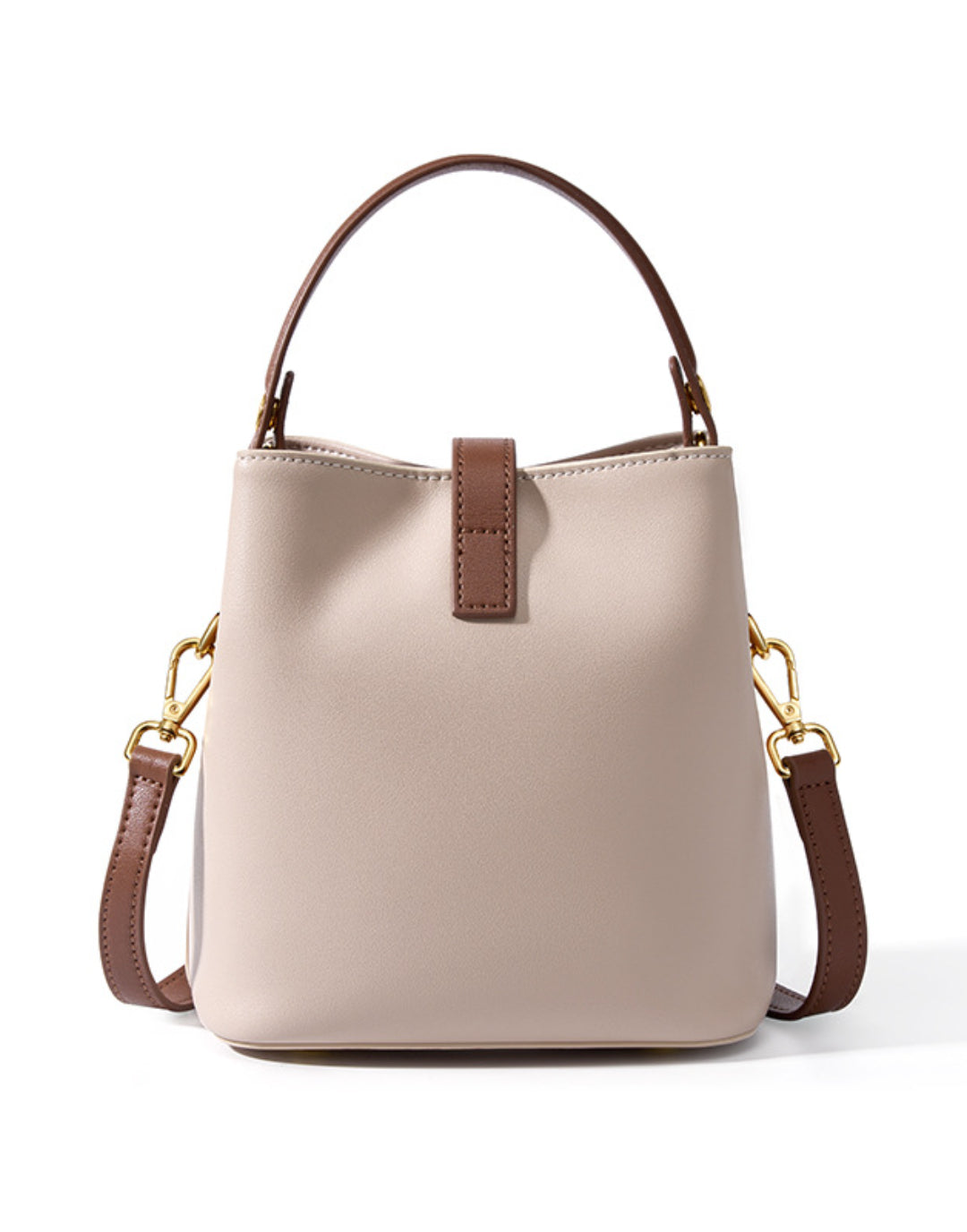 Yenesy Women Leather Crossbody Bucket Bag