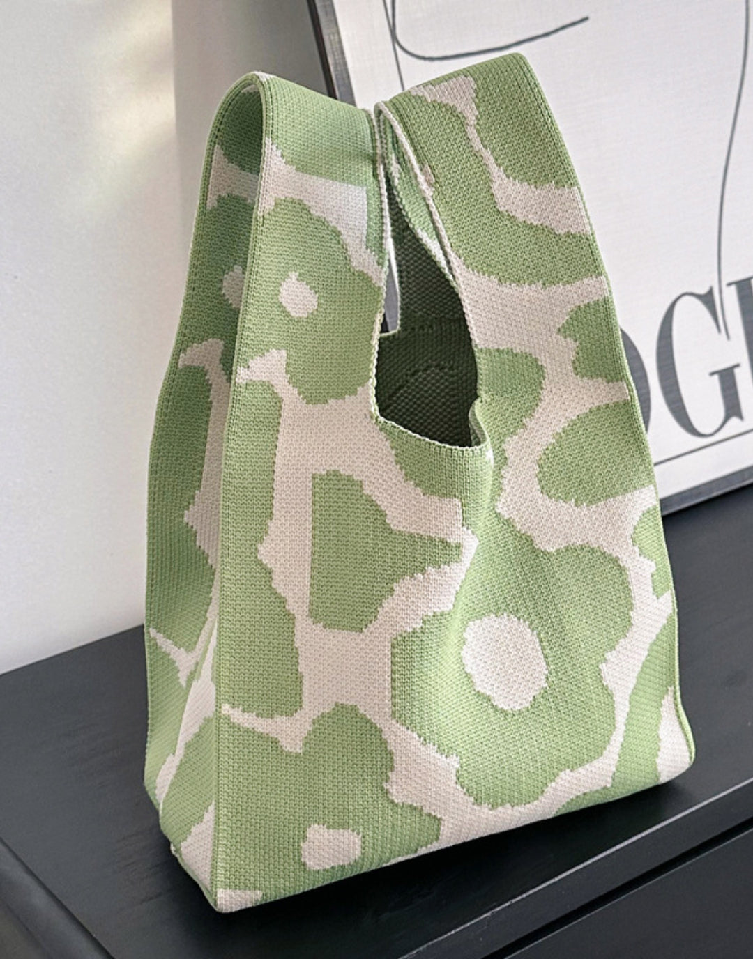 Vest Bag Trendy Knitted Handbag Colorful Mini Tote