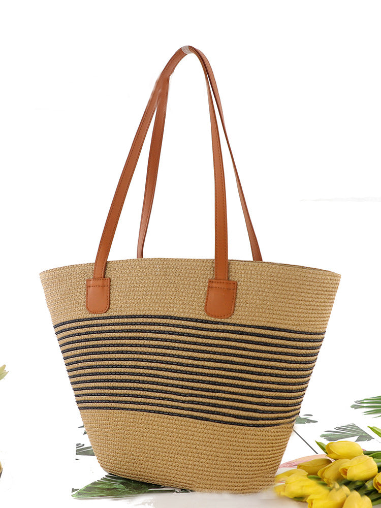 Straw Beach Bags Tote Bag&Summer Handwoven Shoulder Bags