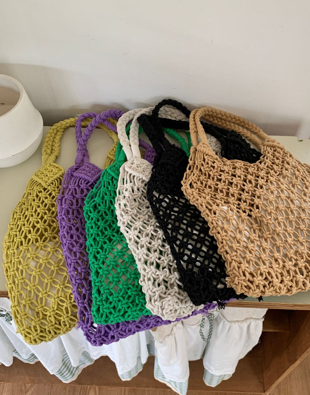 Women Woven Tote Large Beach Handmade Weaving Shoulder&Underarm Bag