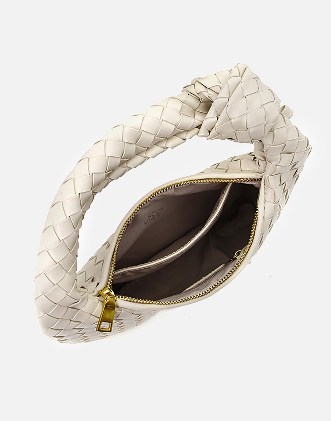 Handmade Women's Leather Woven Pattern Daily Bag