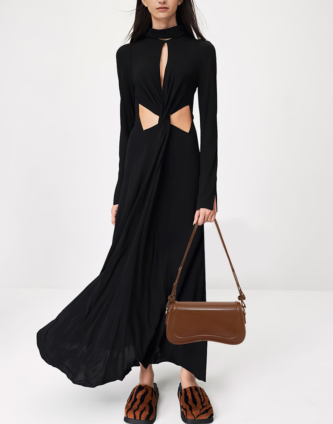 Yenesy Curvy Saddle Design Cross-body&Shoulder Bag