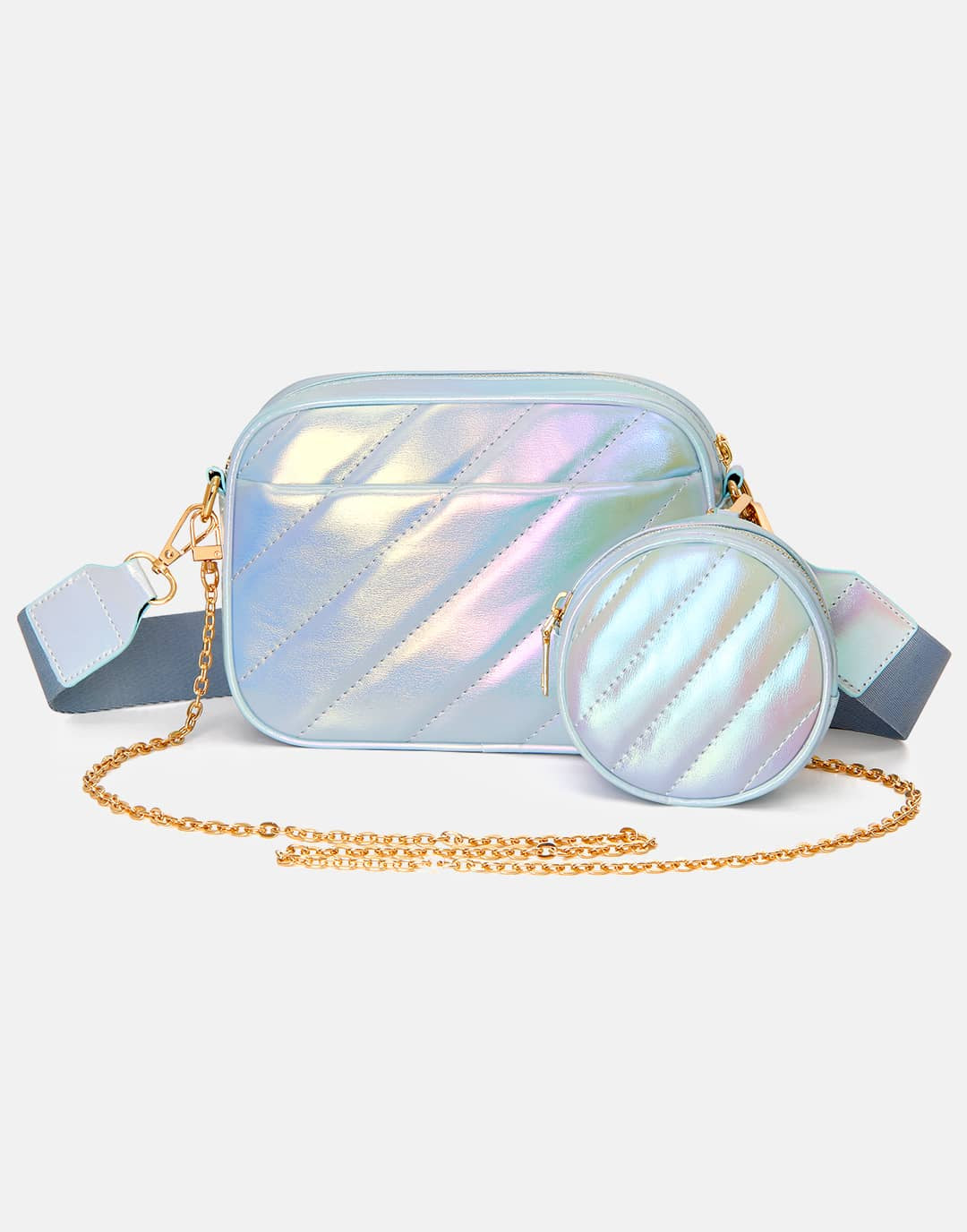 Yenesy Women Shoulder Purse with Round Zip Bag
