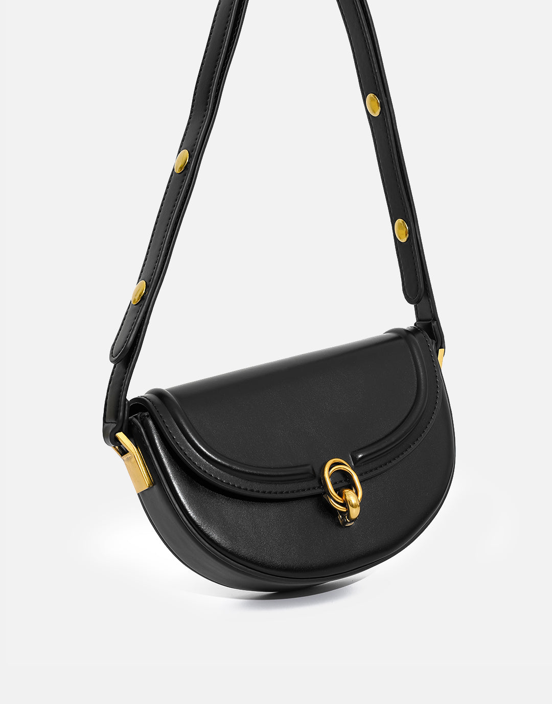 Yenesy Saddle Satchel Flap Cross-body Purse Bag