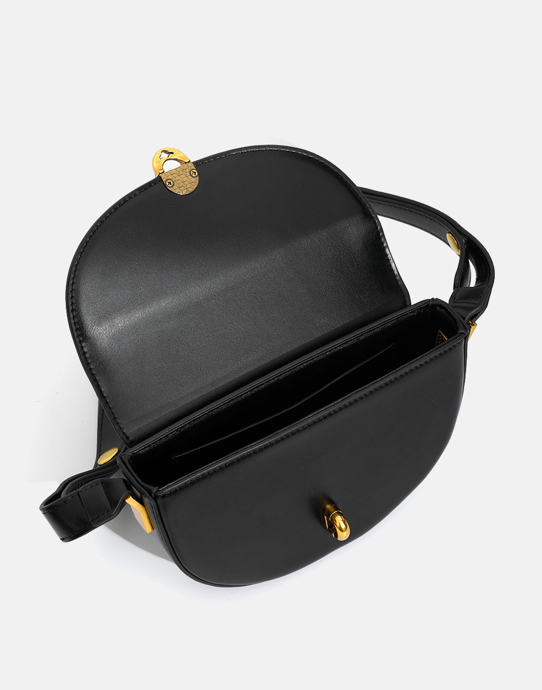 Yenesy Saddle Satchel Flap Cross-body Purse Bag