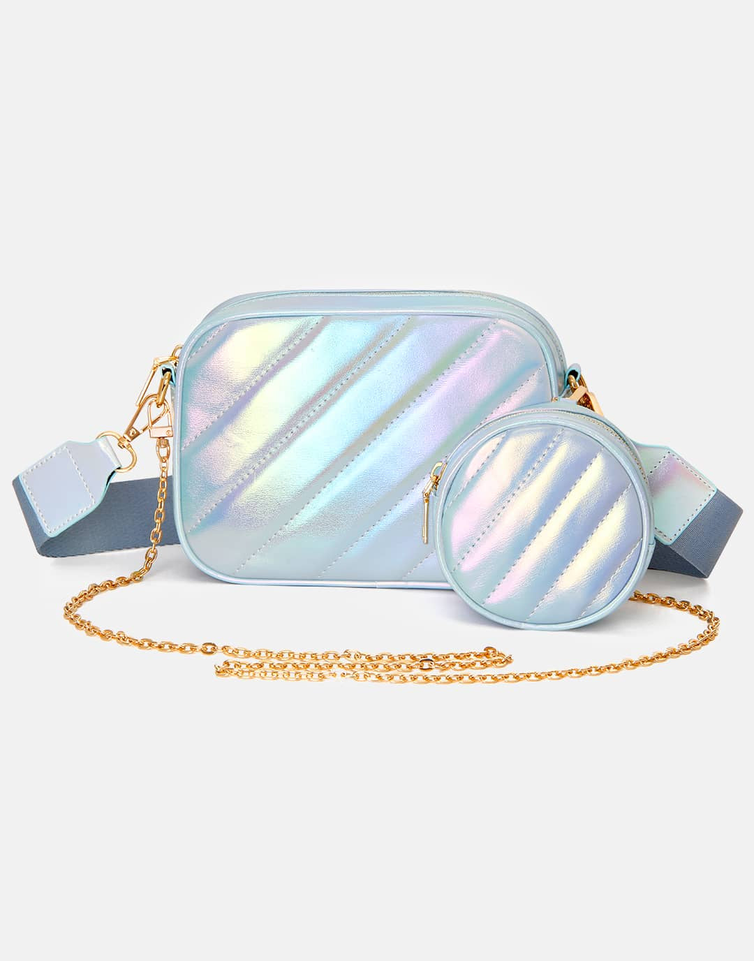 Yenesy Women Shoulder Purse with Round Zip Bag