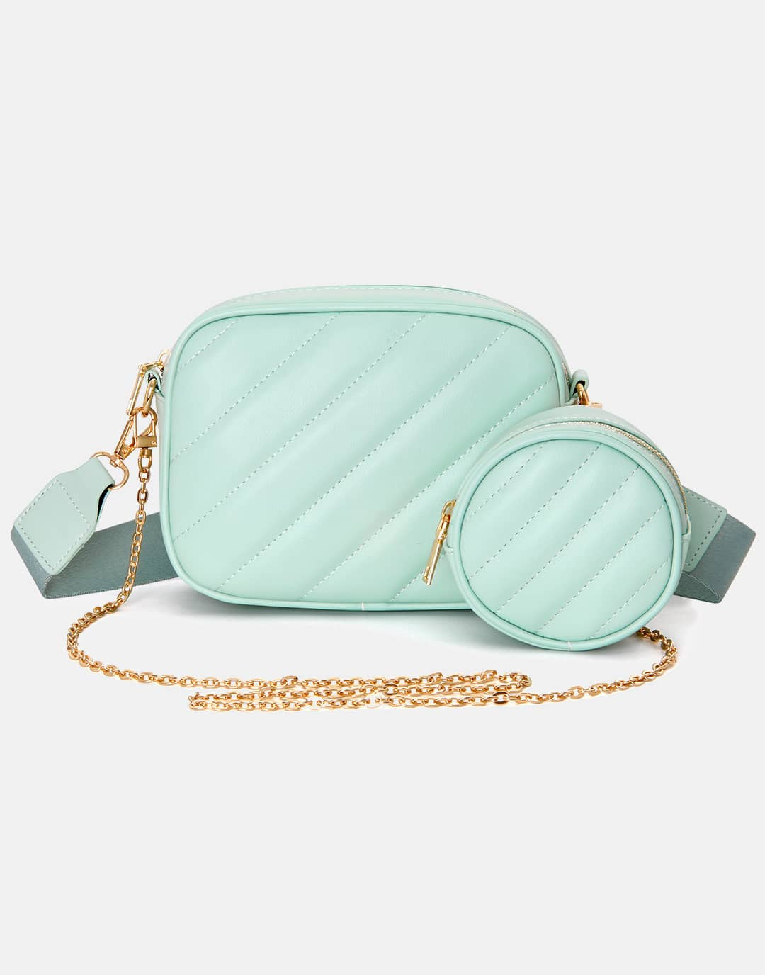 Yenesy Women Shoulder Purse with Round Zip Bag