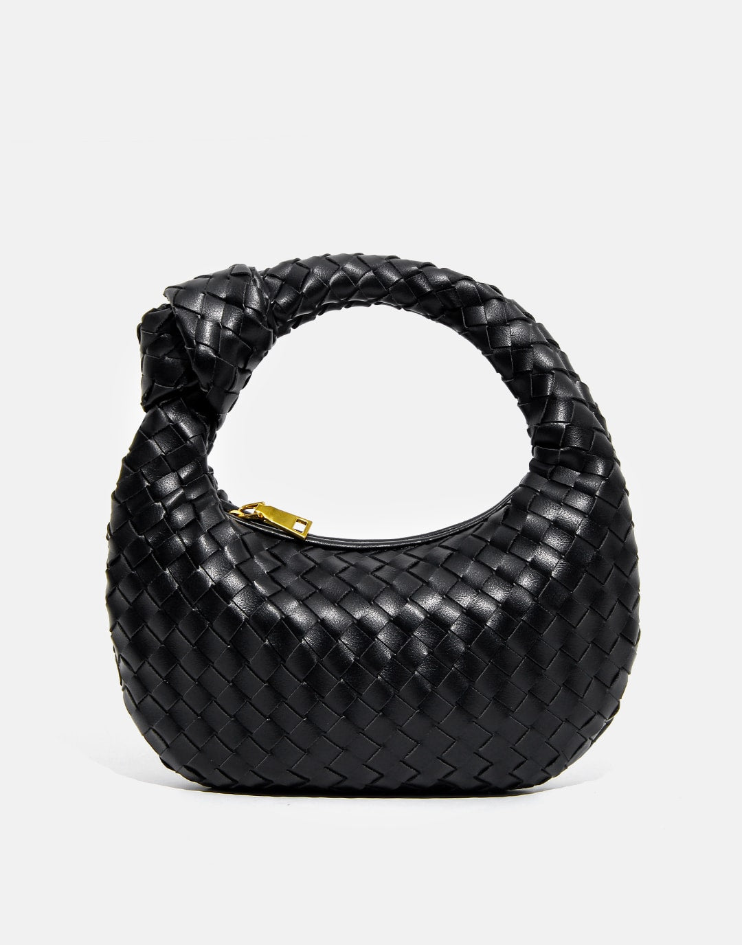 Handmade Women's Leather Woven Pattern Daily Bag