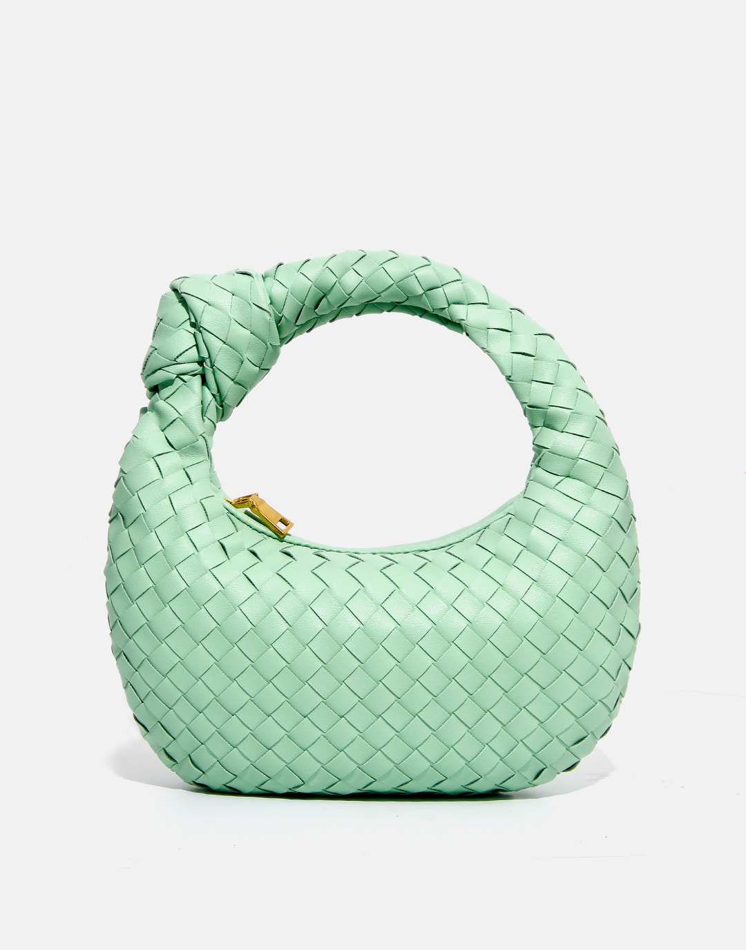 Handmade Women's Leather Woven Pattern Daily Bag