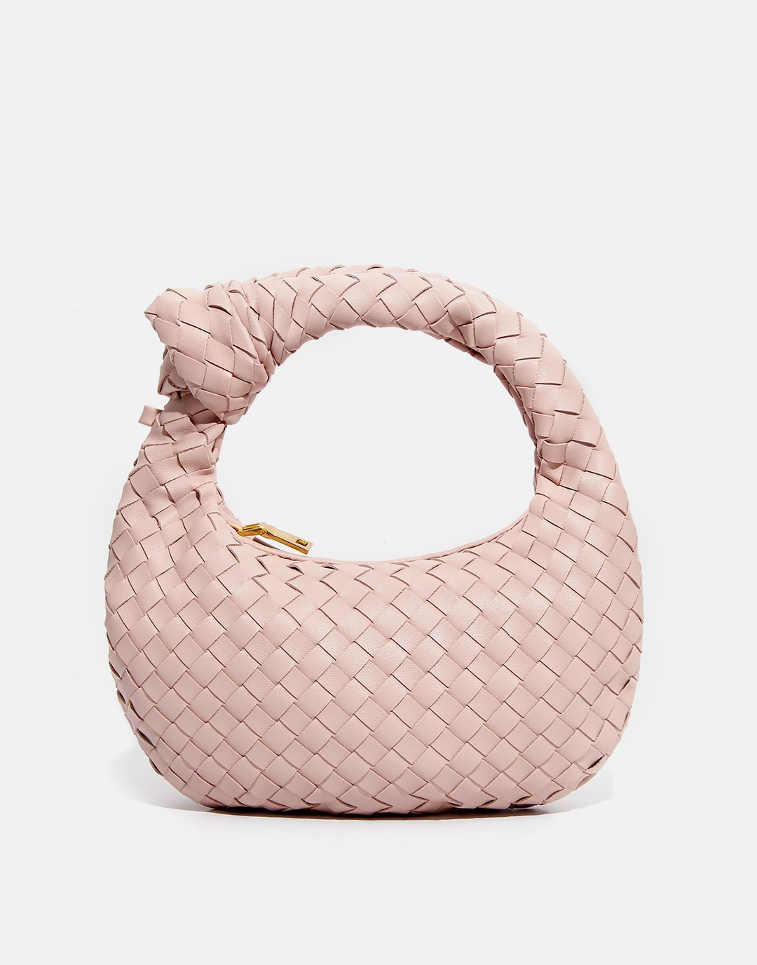 Handmade Women's Leather Woven Pattern Daily Bag