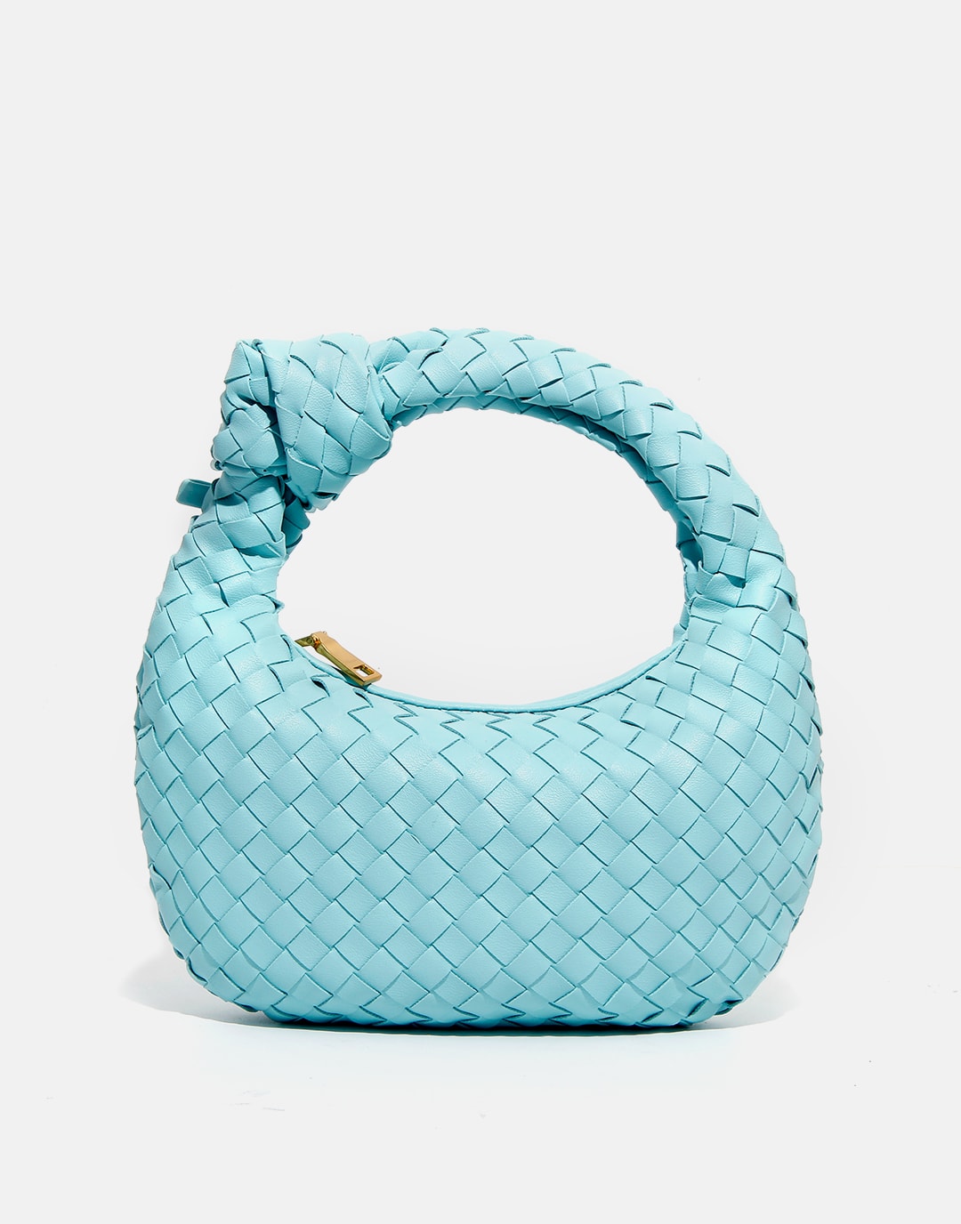 Handmade Women's Leather Woven Pattern Daily Bag