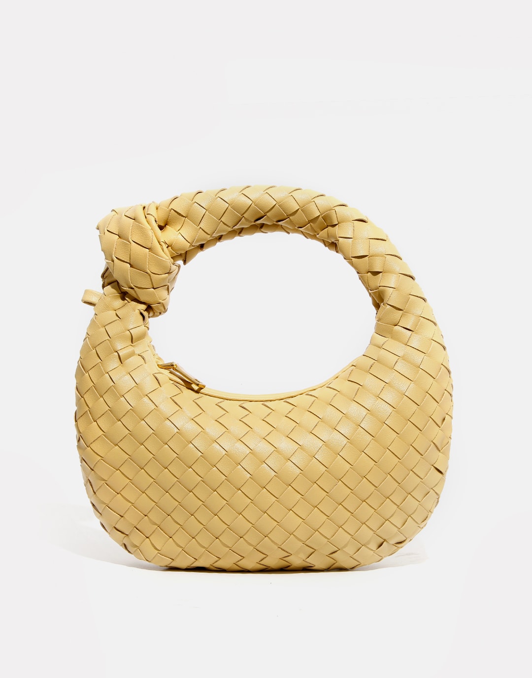 Handmade Women's Leather Woven Pattern Daily Bag