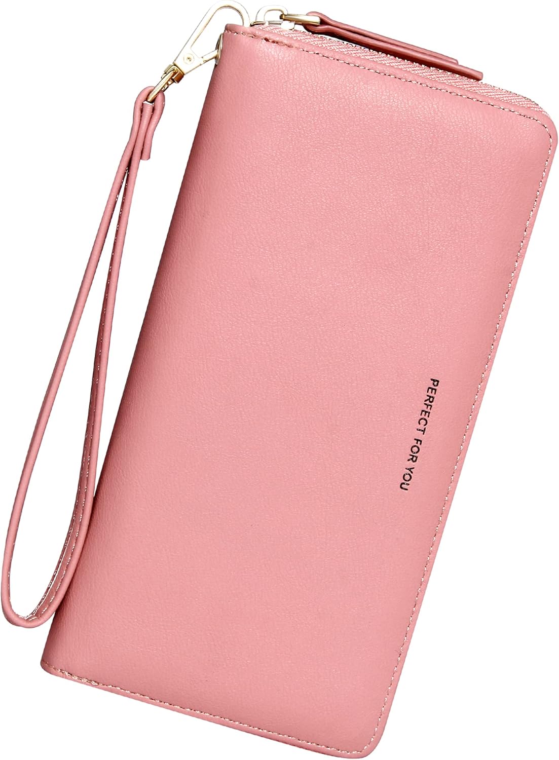 Wallets for Women Large Capacity PU Leather Credit Card Holder Slim Clutch Wristlet Wallet ID Cases - Purse Money Organizers WW09801