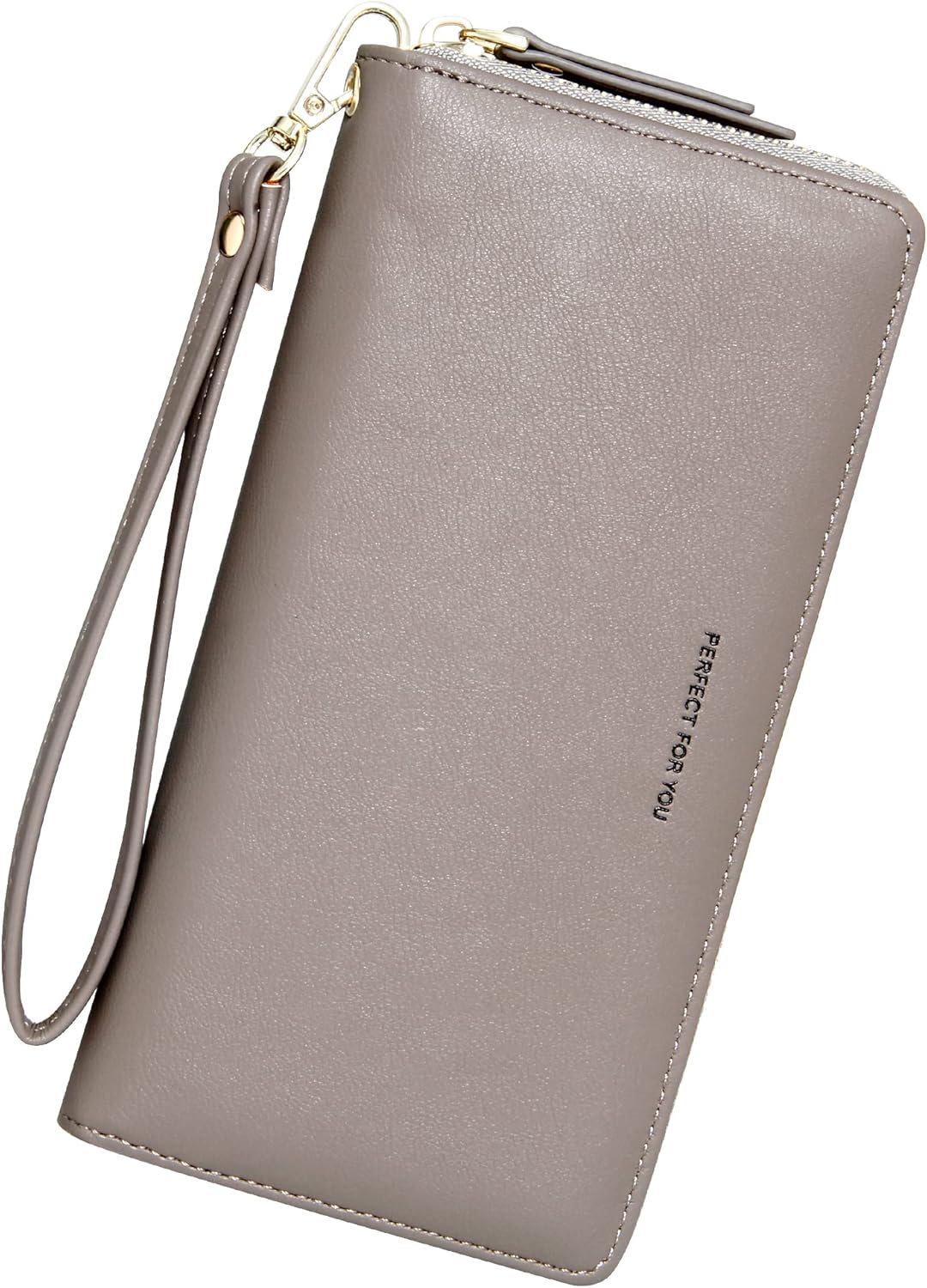 Wallets for Women Large Capacity PU Leather Credit Card Holder Slim Clutch Wristlet Wallet ID Cases - Purse Money Organizers WW09801