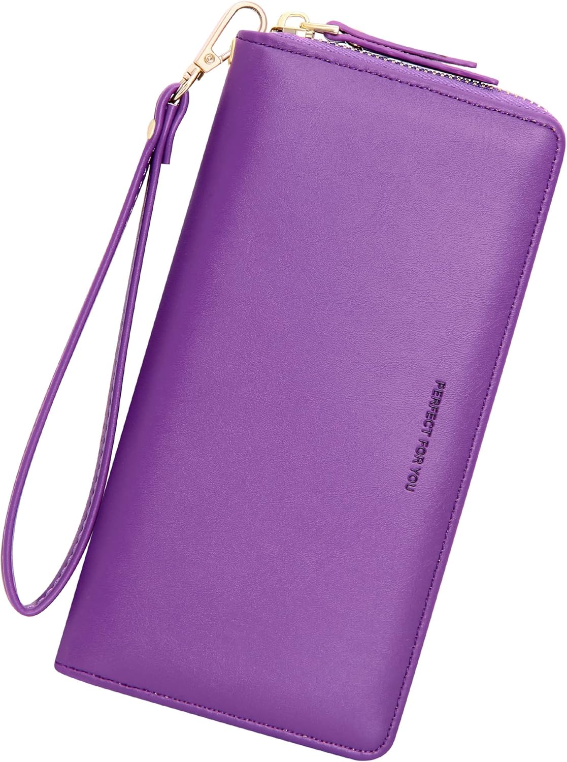 Wallets for Women Large Capacity PU Leather Credit Card Holder Slim Clutch Wristlet Wallet ID Cases - Purse Money Organizers WW09801