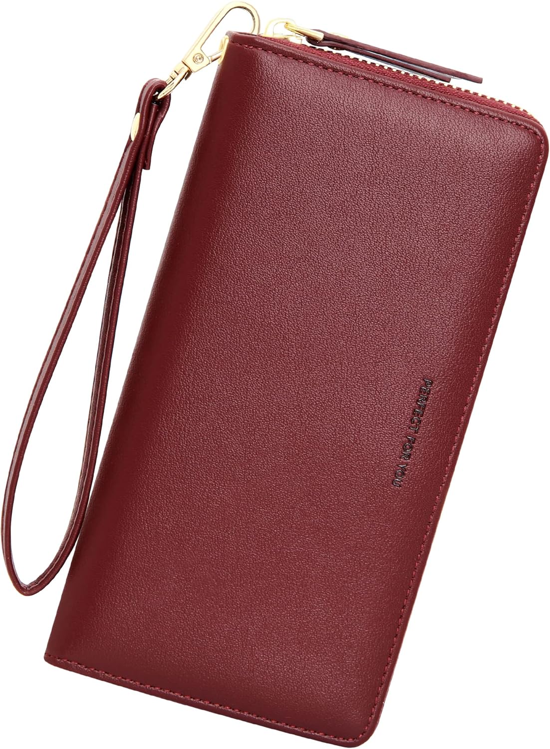 Wallets for Women Large Capacity PU Leather Credit Card Holder Slim Clutch Wristlet Wallet ID Cases - Purse Money Organizers WW09801