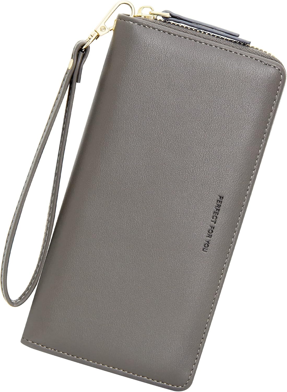 Wallets for Women Large Capacity PU Leather Credit Card Holder Slim Clutch Wristlet Wallet ID Cases - Purse Money Organizers WW09801