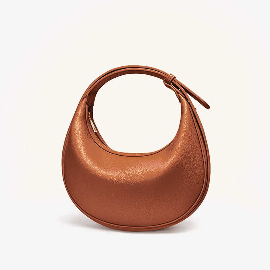 Badiya Crescent Shoulder Bag for Women Trendy Leather Crossbody Hobo Purse Vegan Clutch Handbag with 3 Adjustable Strap HB90245