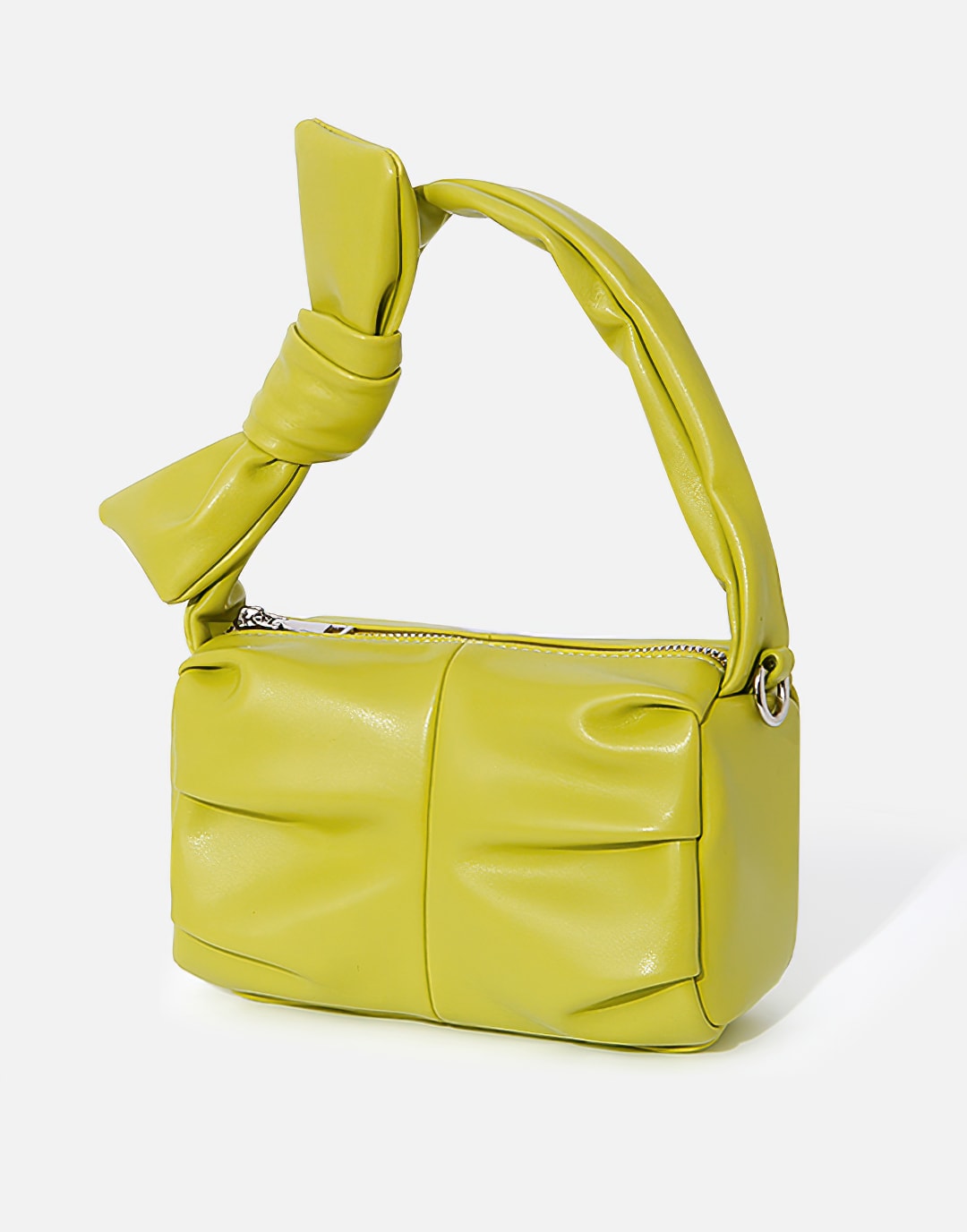 Bow Casual Small Square Bag&Pleated Handbag and Crossbody Bag