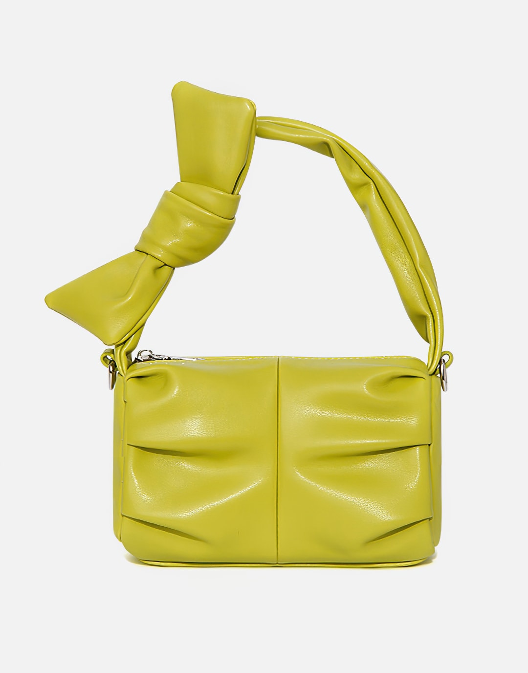 Bow Casual Small Square Bag&Pleated Handbag and Crossbody Bag